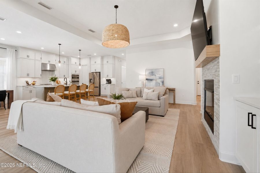 Furnished interior view inside a new home in Palm Crest at Seabrook, Ponte Vedra (Image 39).