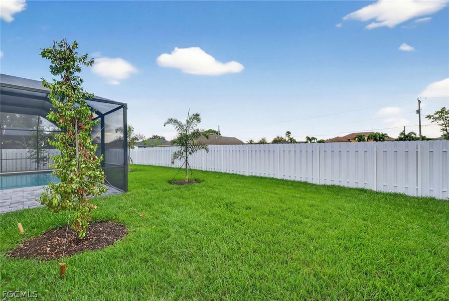 Exterior details and patio area of a home in Cape Coral, Cape Coral (Image 18).