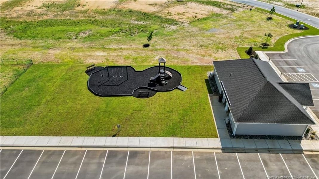 Aerial of Community Bldg & Playground