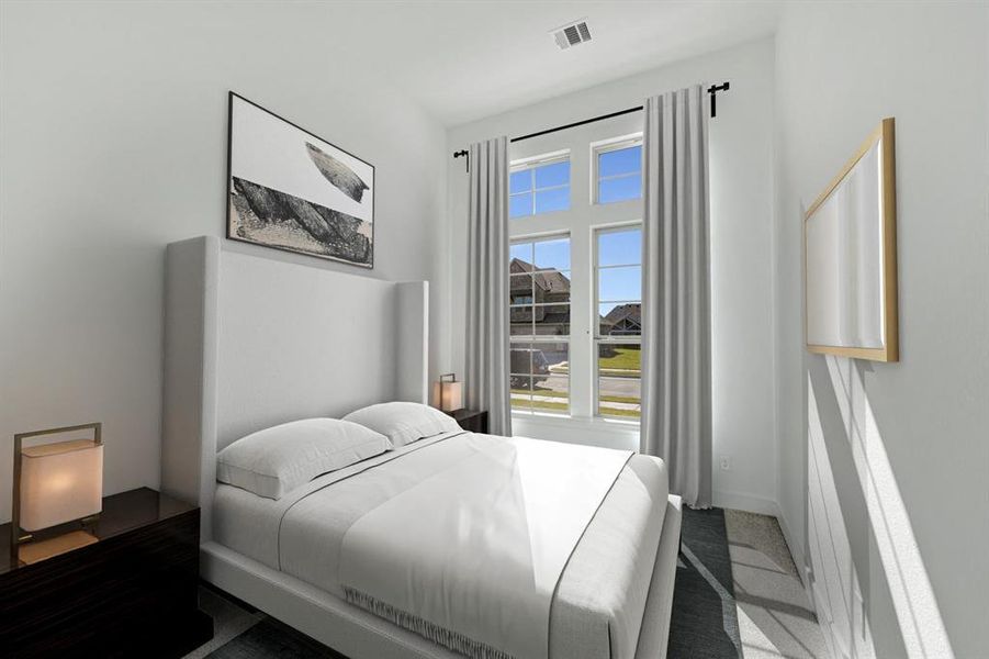 Furnished interior view inside a new home in Kreymer at the Park, Wylie (Image 7).