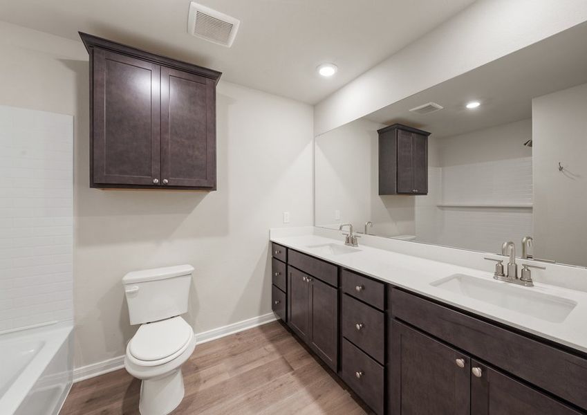 Representative furnished interior of a home built from the Bluebonnet by LGI Homes in Southaven, Hutchins (Image 6).