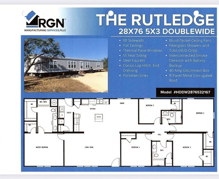 2D floor plan layout of this home in , Kaufman, TX (Image 3).