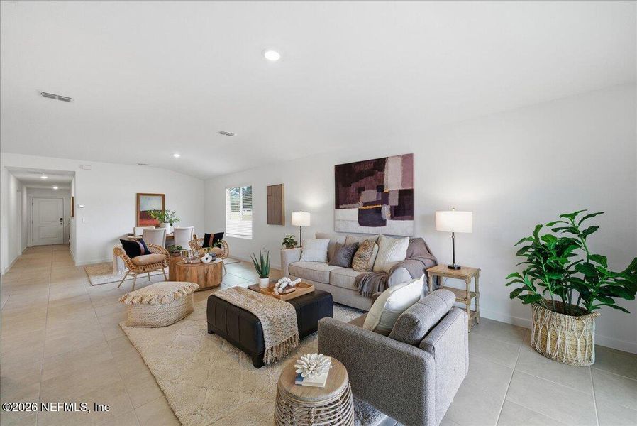Furnished interior view inside a new home in Azalea Creek, Jacksonville (Image 8).