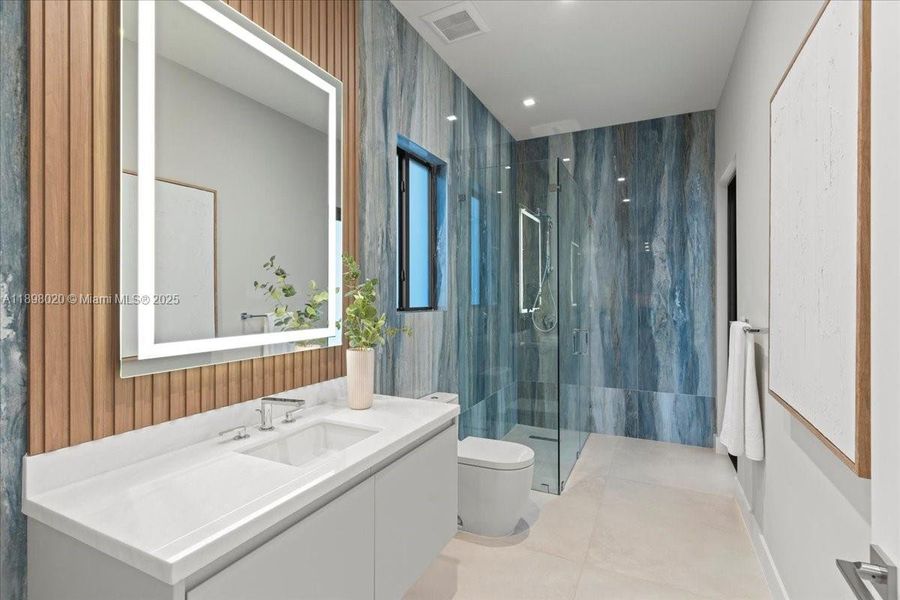 Furnished interior view inside a new home in , Miami (Image 36). Furnished interior view inside a new home in , Miami (Image 36).