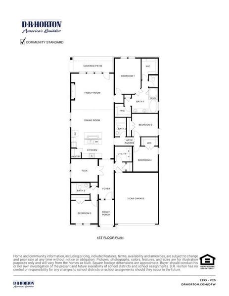 2D floor plan layout of this home in Clearview Ranch, Royse City, TX (Image 3). 2D floor plan layout of this home in Clearview Ranch, Royse City, TX (Image 3).