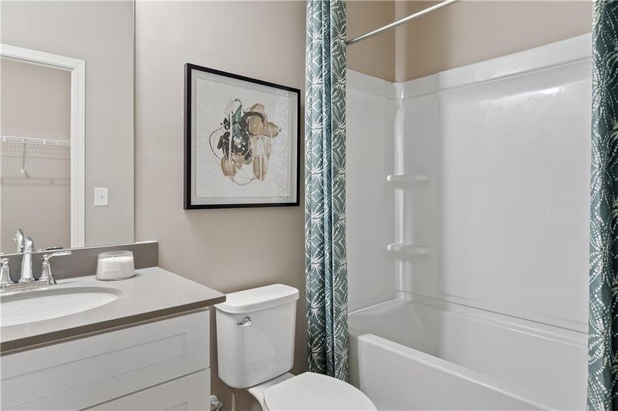 Furnished interior view inside a new home in Riverbend Overlook, Fayetteville (Image 39).