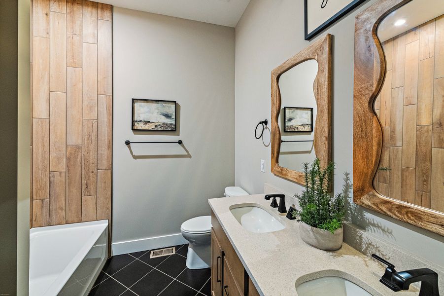 Representative furnished interior of a home built from the Winslow by Fischer Homes in Twin Lakes, Hoschton (Image 21).
