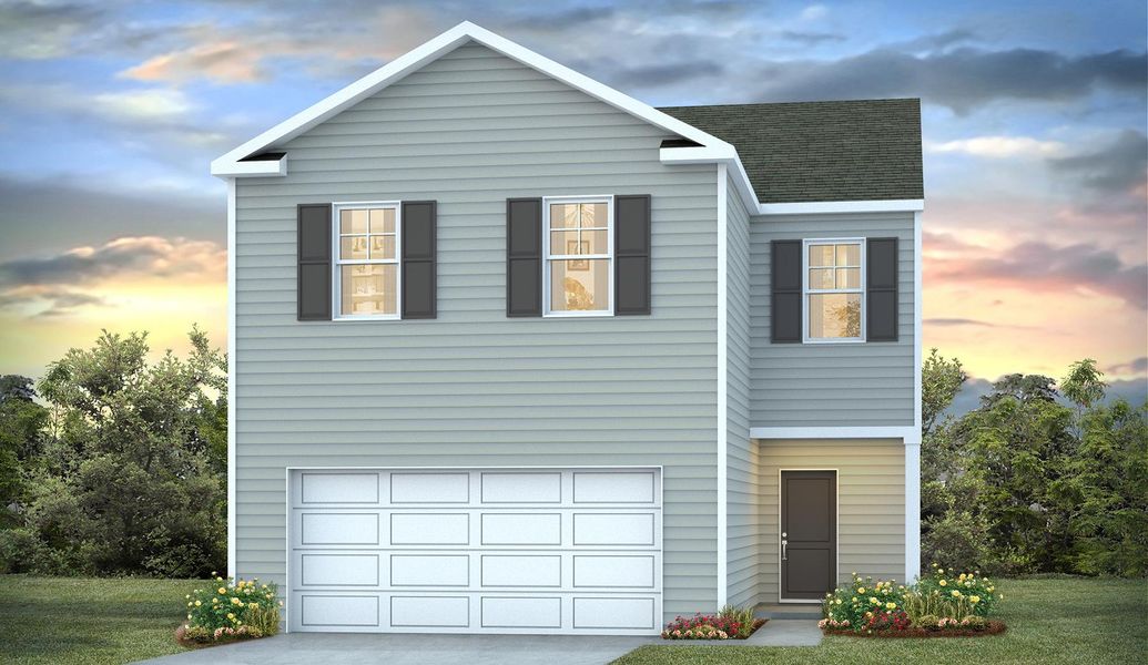 Representative exterior photo of a completed home built from the AISLE by D.R. Horton in Livingston Woods, Irmo, SC (Image 2).