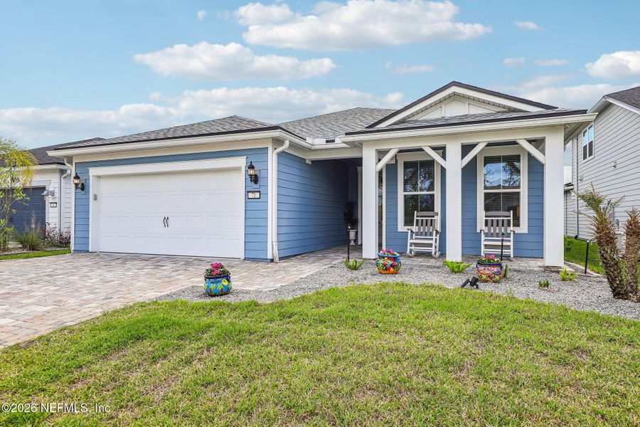 Front exterior of a new home in , St. Augustine, FL, highlighting curb appeal (Image 29).