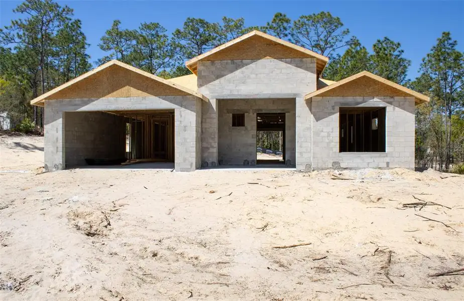 In-progress construction of a new home in , Beverly Hills, FL (Image 5).