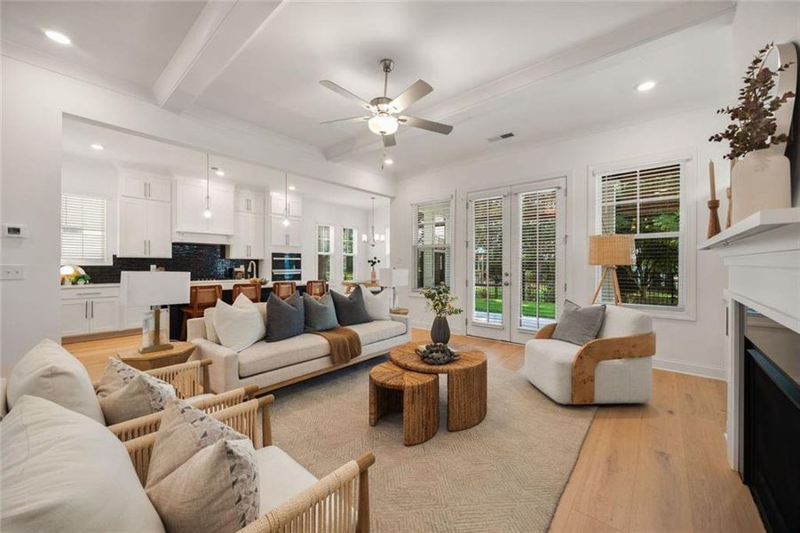 Furnished interior view inside a new home in , Marietta (Image 19). Furnished interior view inside a new home in , Marietta (Image 19).