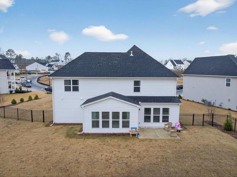 Exterior details and patio area of a home in Reunion, Flowery Branch (Image 28). Exterior details and patio area of a home in Reunion, Flowery Branch (Image 28).