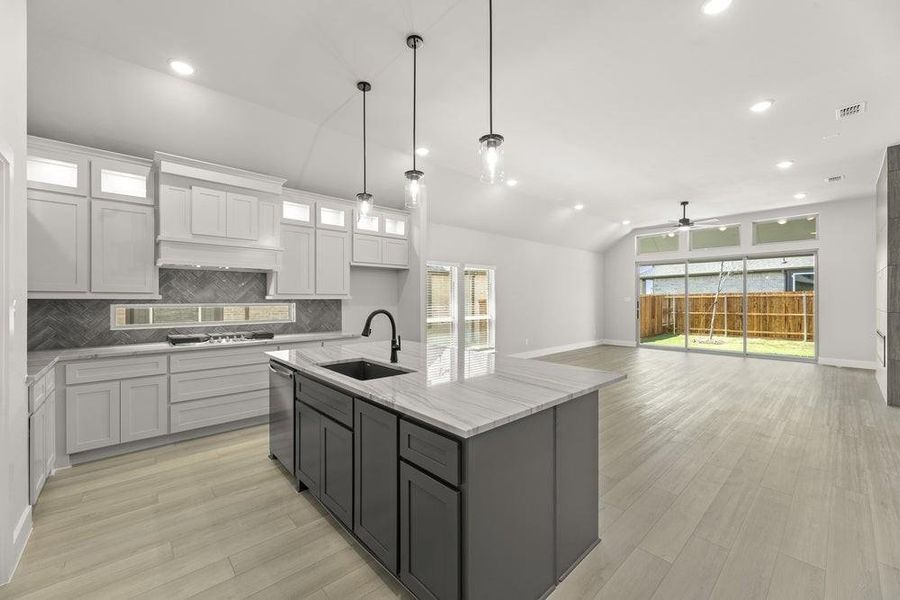 Furnished interior view inside a new home in Valencia on The Lake, Little Elm (Image 10). Furnished interior view inside a new home in Valencia on The Lake, Little Elm (Image 10).