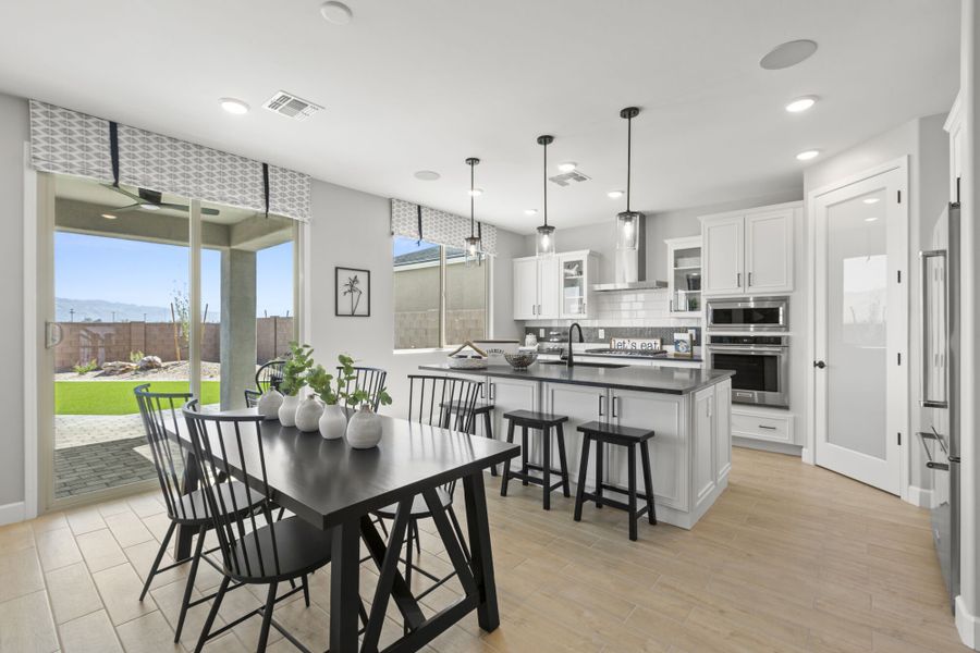 Representative furnished interior of a home built from the Sienna by Mattamy Homes in Oasis At Rocking K, Vail (Image 3).