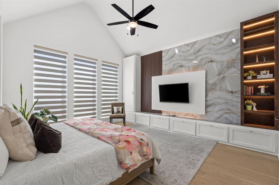 Furnished interior view inside a new home in Star Trail, Prosper (Image 23).