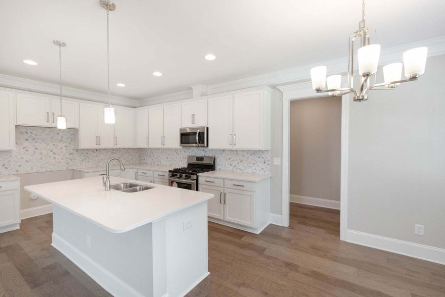 Representative furnished interior of a home built from the Austin by Caviness & Cates Communities in Bartlett Manor, Youngsville (Image 118).