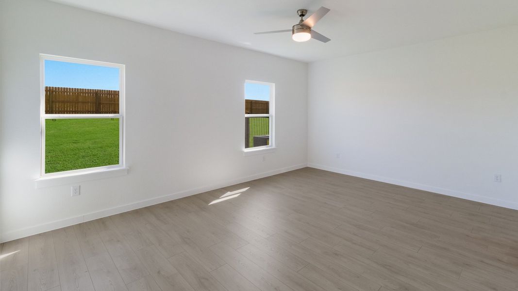 Representative unfurnished interior of a home built from the The Kendall by D.R. Horton in Trails at Wildhorse, Austin (Image 10). Representative unfurnished interior of a home built from the The Kendall by D.R. Horton in Trails at Wildhorse, Austin (Image 10).