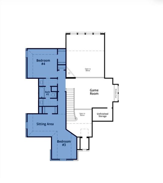 2D floor plan layout for the 222 Plan by Highland Homes in Harvest Green, Richmond, TX (Image 3). 2D floor plan layout for the 222 Plan by Highland Homes in Harvest Green, Richmond, TX (Image 3).