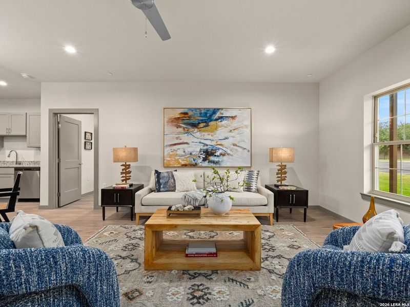 Furnished interior view inside a new home in , New Braunfels (Image 6).