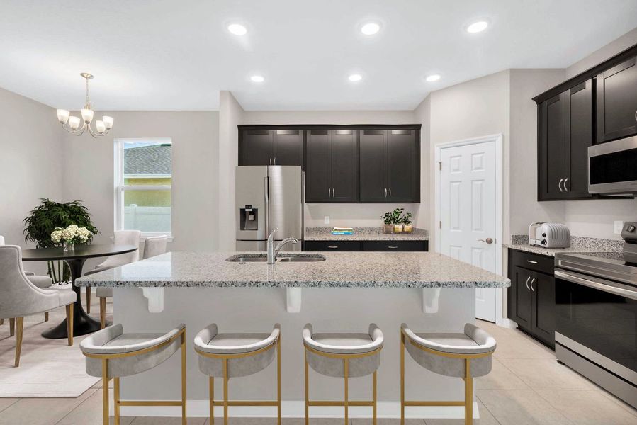 Large Open Kitchen with Island