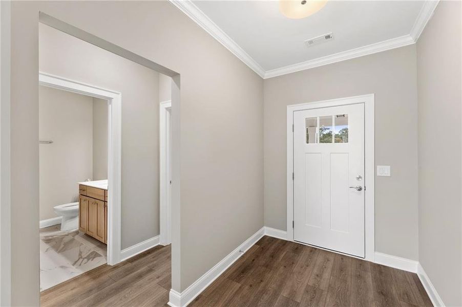 Spacious, unfurnished interior of a new home in The Courtyards at Bailey Farms, Dacula (Image 21).