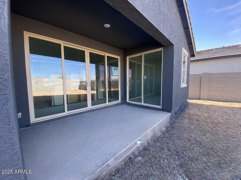 26 - Covered patio with large glass slid