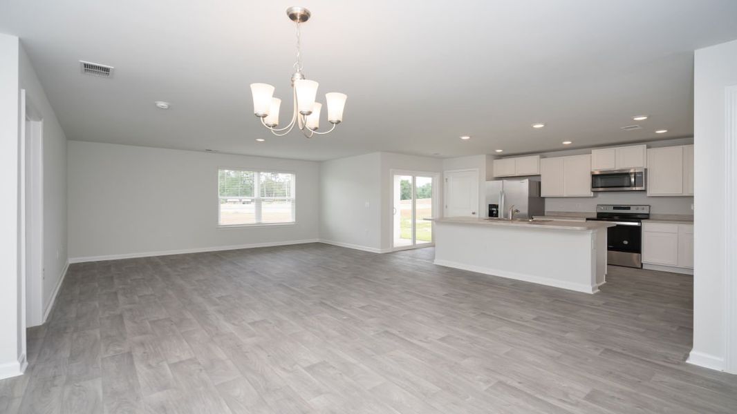 Representative unfurnished interior of a home built from the KERRY by D.R. Horton in Cottonwood Place, Tabor City (Image 12).