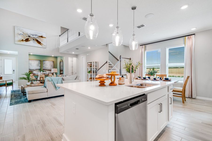 Furnished interior view inside a new home in The Waters at Center Lake Ranch, St. Cloud (Image 14).