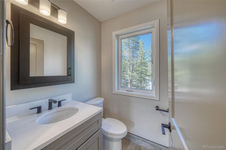 Half bath upper level