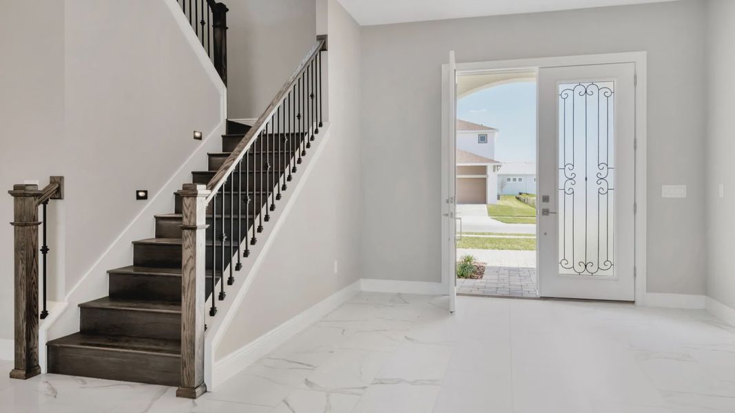 Representative furnished interior of a home built from the Canary by DRB Homes in River Preserve Estates, Parrish (Image 5).