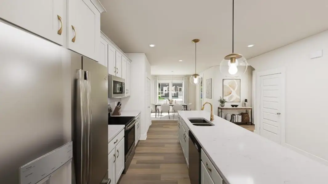 Furnished interior view inside a new home in Allen Park, Raleigh (Image 8).