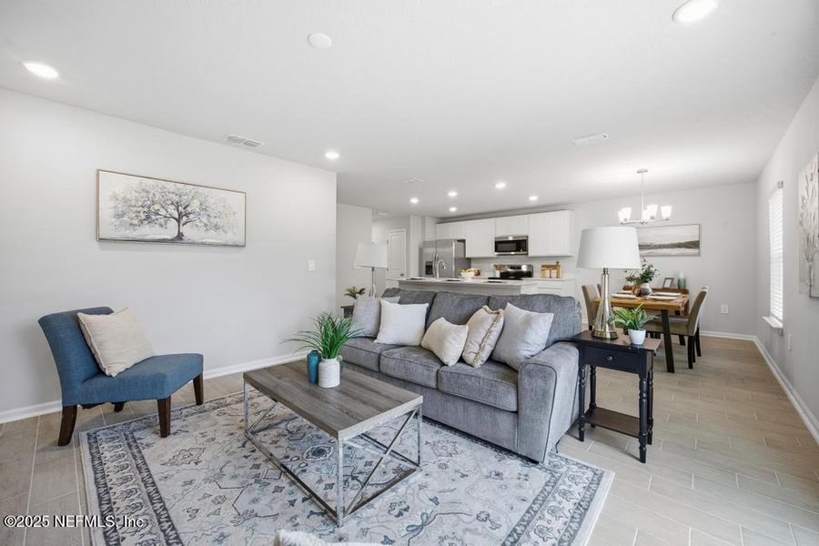 Furnished interior view inside a new home in Kings Preserve, Jacksonville (Image 32).