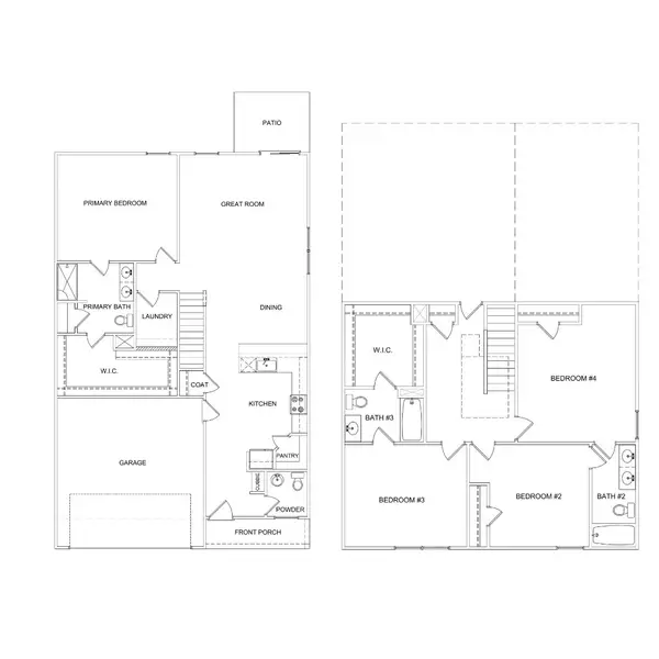 2D floor plan layout of this home in Harmon Hill Estates, Hopkins, SC (Image 3).
