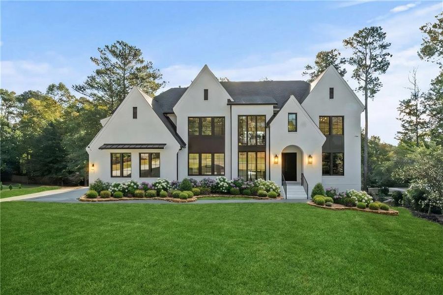 Front exterior of a new home in , Marietta, GA, highlighting curb appeal (Image 1). Front exterior of a new home in , Marietta, GA, highlighting curb appeal (Image 1).