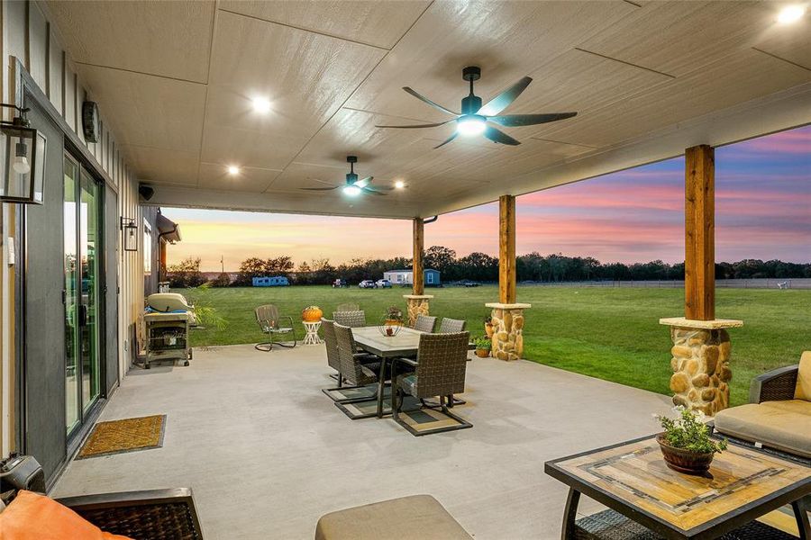 Exterior details and patio area of a home in , Quinlan (Image 21).