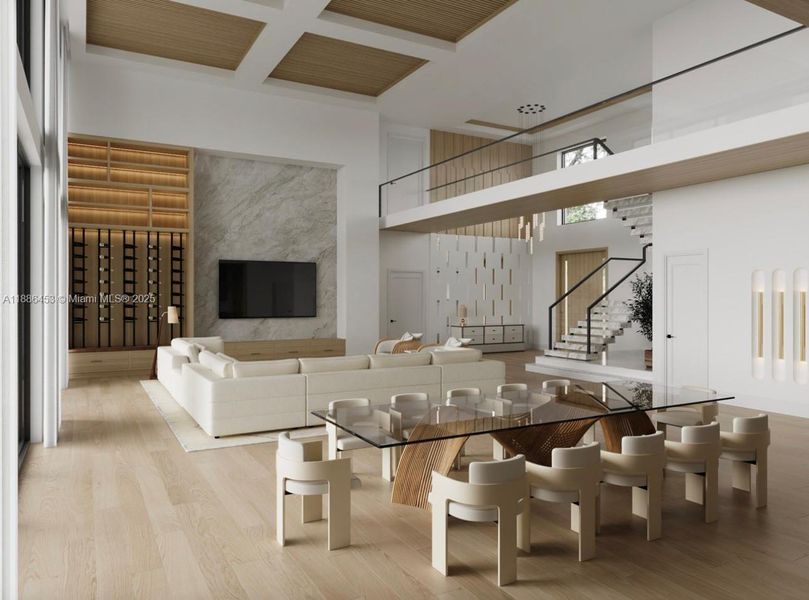 Furnished interior view inside a new home in , Davie (Image 4).