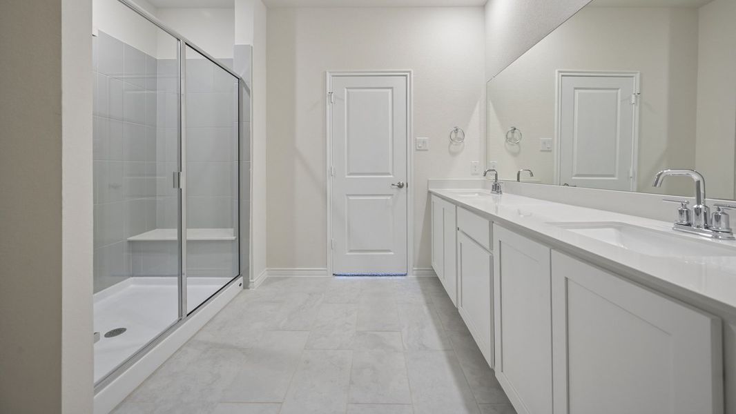 Furnished interior view inside a new home in Silverado, Aubrey (Image 7).