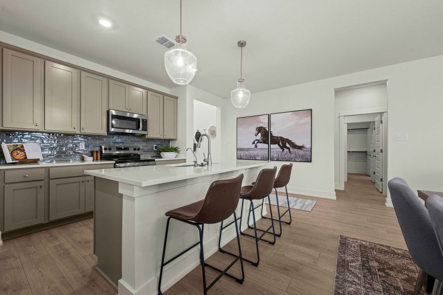 Furnished interior view inside a new home in Rancho San Gabriel, Georgetown (Image 3).