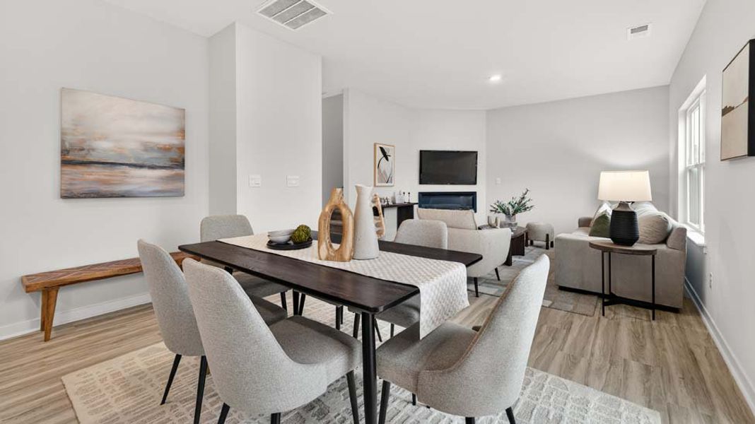 Furnished interior view inside a new home in Rydele Heights, Asheville (Image 8).