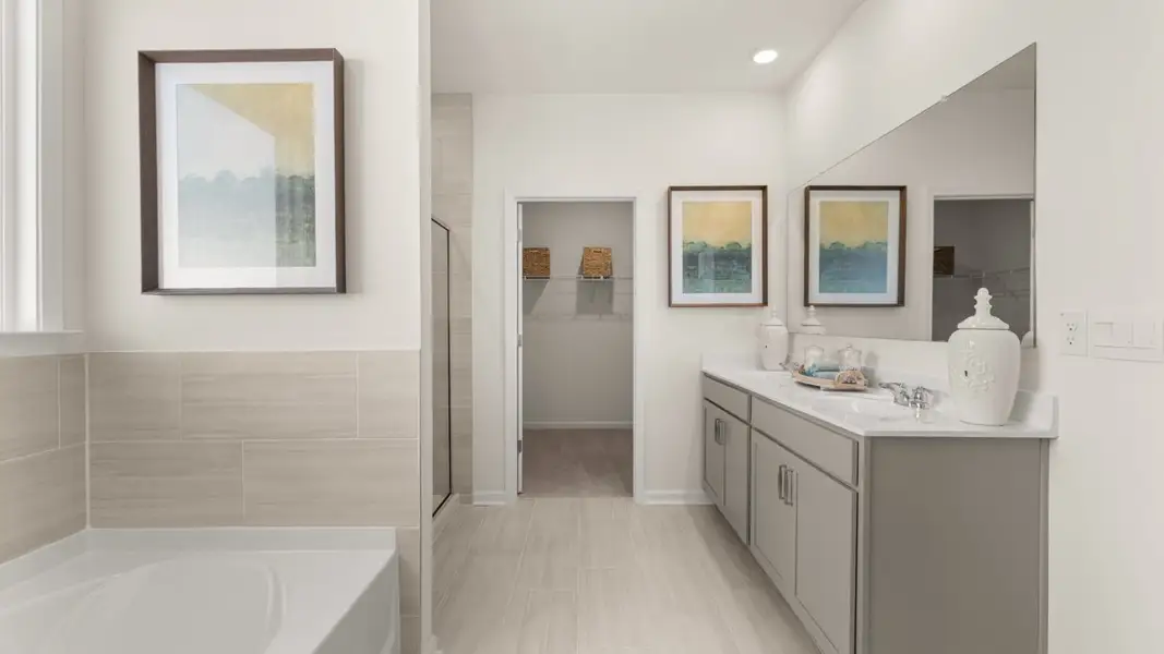 Representative furnished interior of a home built from the Denton by D.R. Horton in Jackson Landing, Jefferson (Image 28). Representative furnished interior of a home built from the Denton by D.R. Horton in Jackson Landing, Jefferson (Image 28).