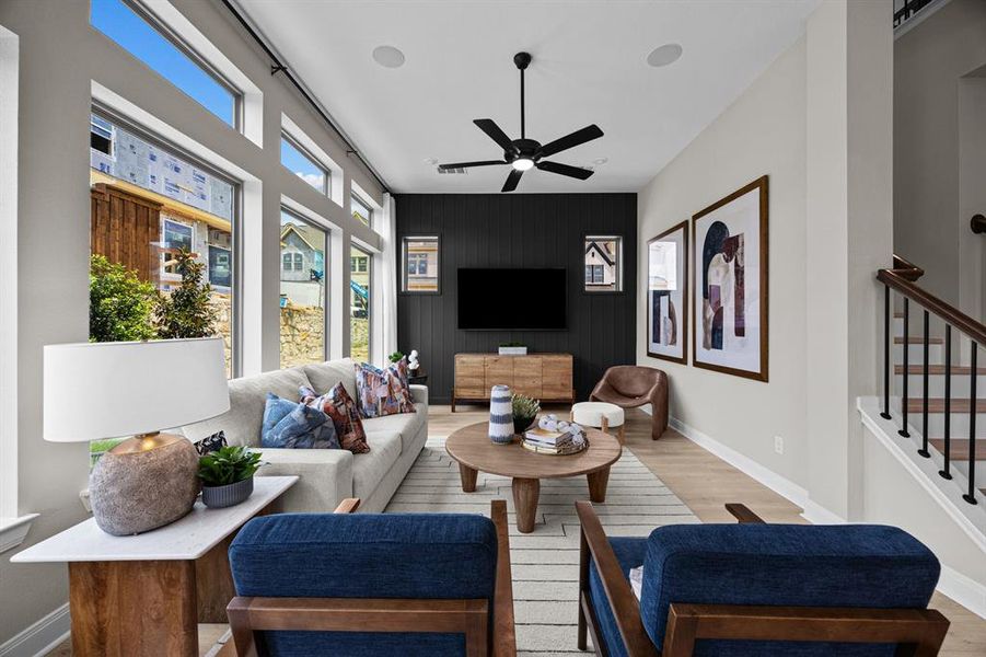 Furnished interior view inside a new home in Greenville Heights, Dallas (Image 11). Furnished interior view inside a new home in Greenville Heights, Dallas (Image 11).