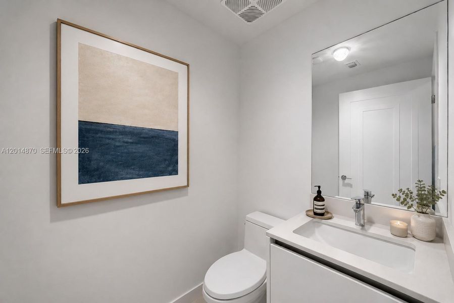 Furnished interior view inside a new home in , Pompano Beach (Image 34).