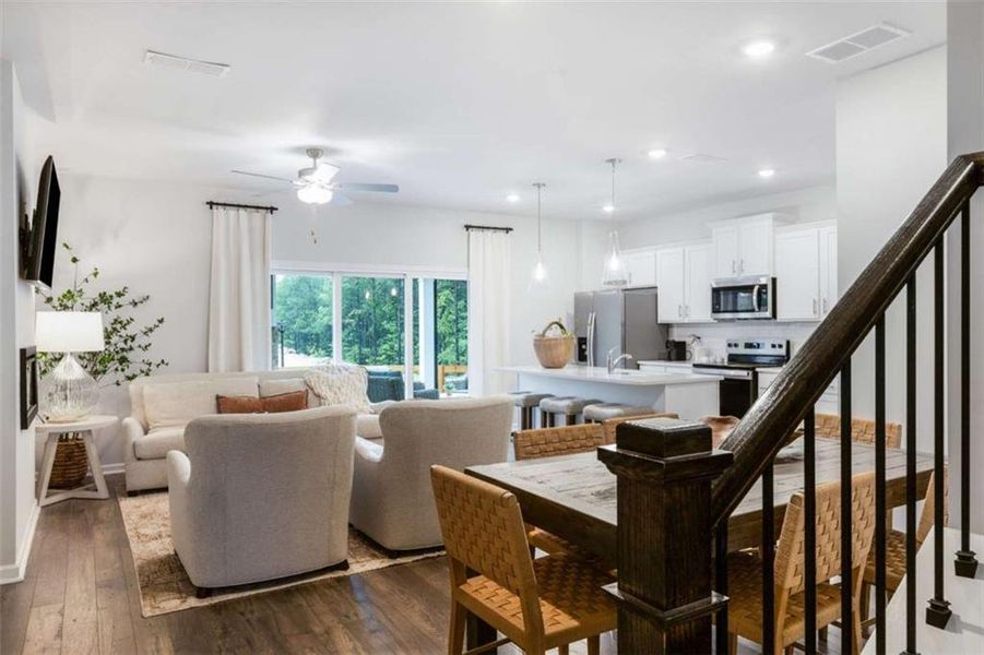 Furnished interior view inside a new home in , Conyers (Image 15).