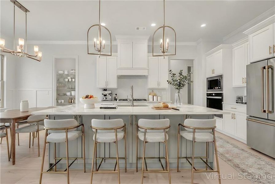 Furnished interior view inside a new home in , Gainesville (Image 10).
