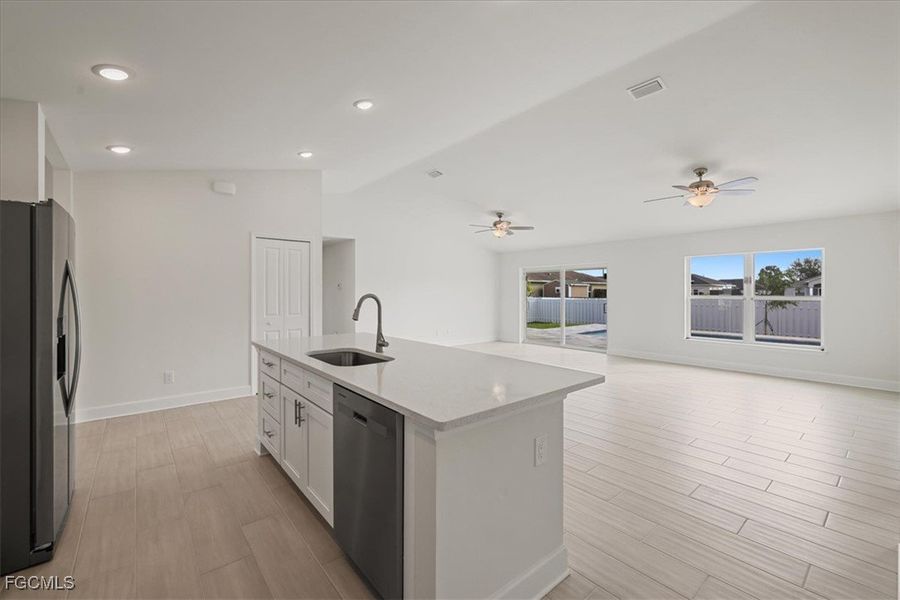 Furnished interior view inside a new home in Cape Coral, Cape Coral (Image 7). Furnished interior view inside a new home in Cape Coral, Cape Coral (Image 7).
