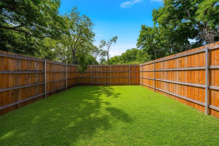 Exterior details and patio area of a home in , Dallas (Image 26). Exterior details and patio area of a home in , Dallas (Image 26).