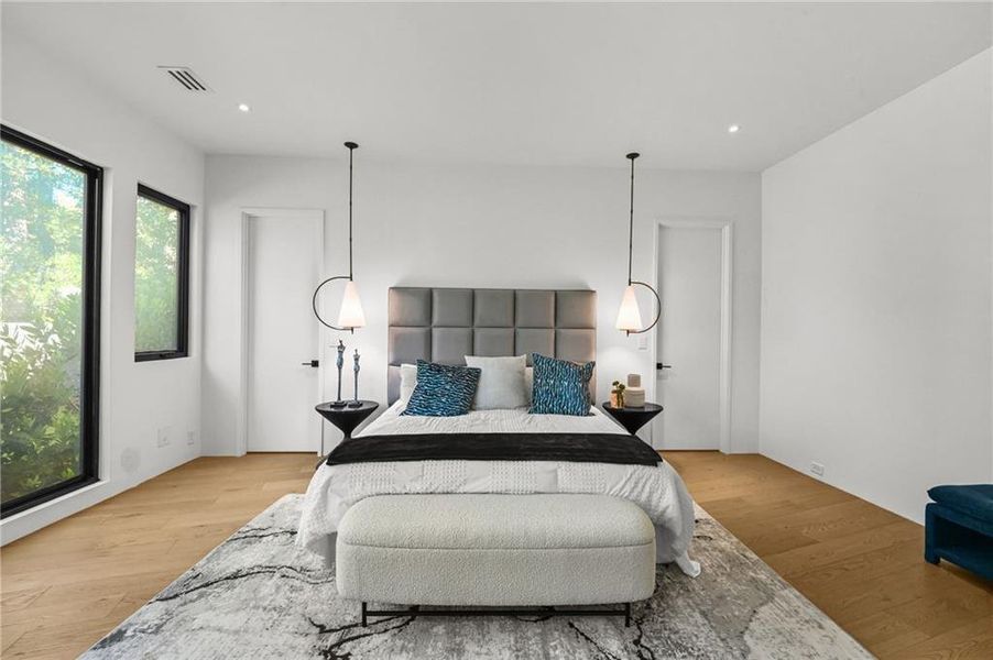 Furnished interior view inside a new home in , Atlanta (Image 46).