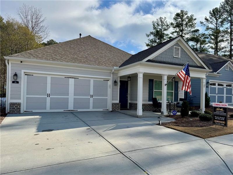 Front exterior of a new home in , Hiram, GA, highlighting curb appeal (Image 1). Front exterior of a new home in , Hiram, GA, highlighting curb appeal (Image 1).