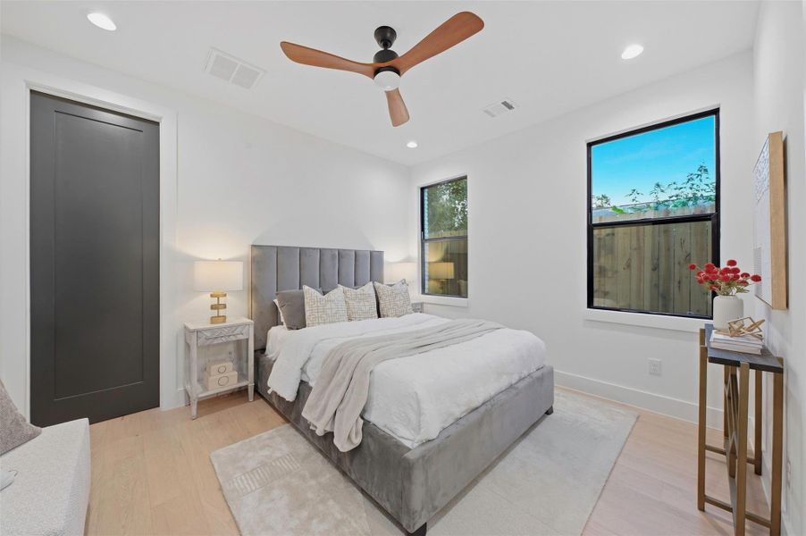 Secondary bedroom features generous proportions and its own private ensuite bathroom.