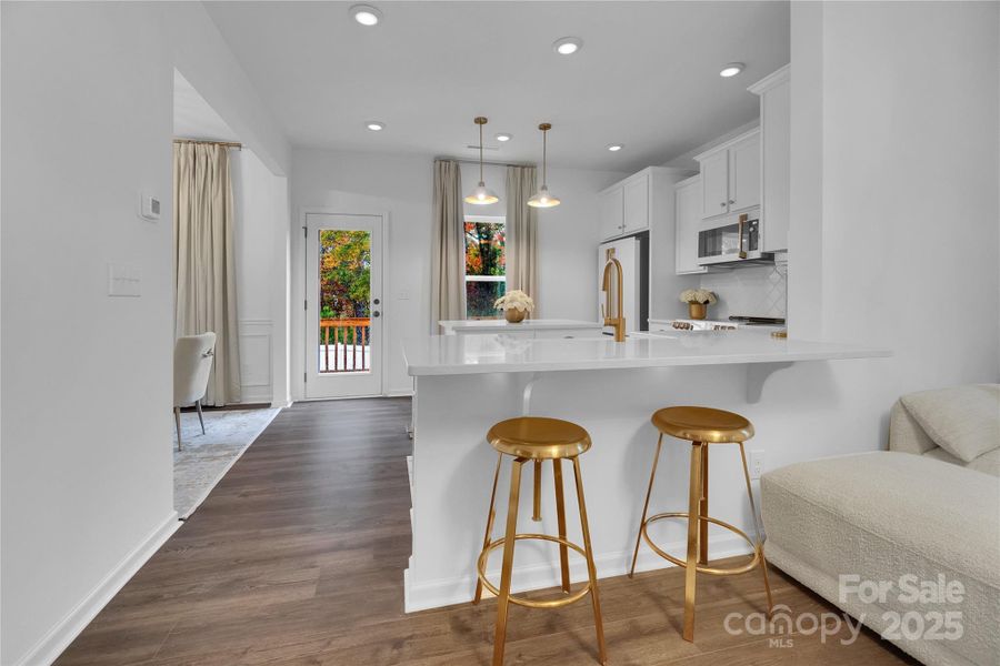 Furnished interior view inside a new home in Aubreywood, Charlotte (Image 19). Furnished interior view inside a new home in Aubreywood, Charlotte (Image 19).